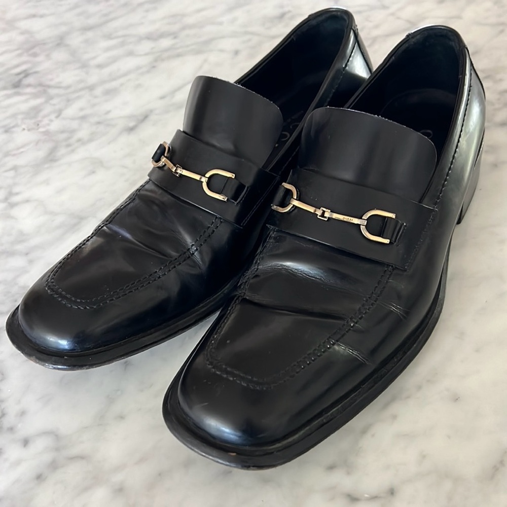 Square toe Gucci Bit Loafers 10 1/2 D